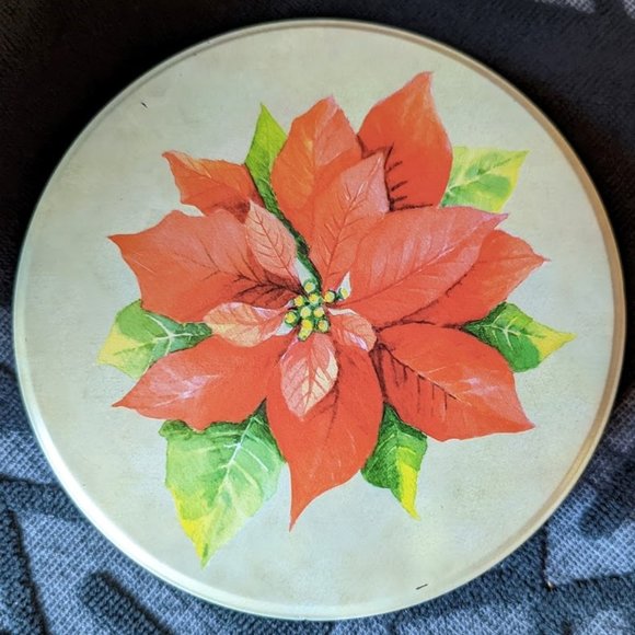 Lot of 2 Vintage Christmas Tins – Large Tin 1970s Small Tin 1990s - Picture 6 of 10